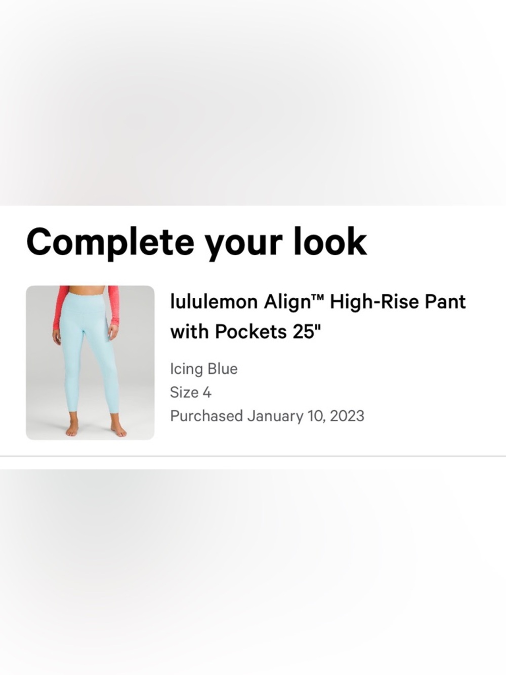 lululemon Align High-Rise Leggings in Icing Blue